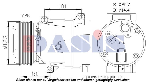 AKS DASIS Kompressor,kliimaseade 851573N